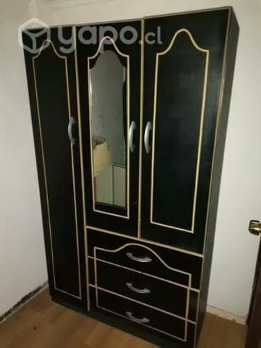 Closet ropero armario 3 puertas 3 cajoneras