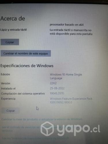 Computador Assus Intel core I7, 8 gb RAM poco uso