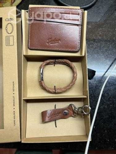 Precioso set de hombre 100 % cuero