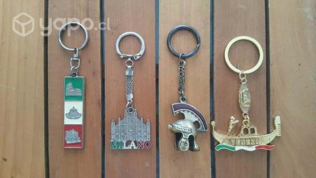 Colección de 4 Llaveros de Italia