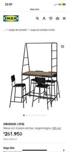Comedor IKEA 4 sillas