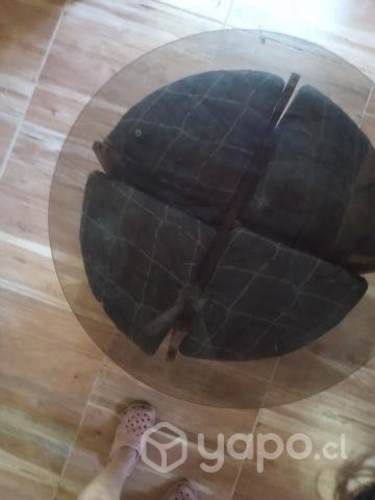 vendo mesa de centro con 4 puf