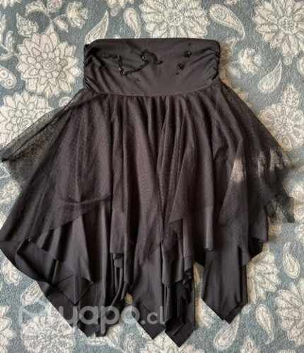 Falda negra fiesta talla M