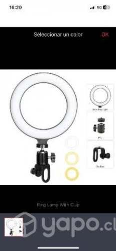 Anillo/ Aro de luz LED redonda de 17cms nuevo