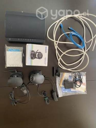 Pack router ARRIS, 3 cámaras IP, router broadband