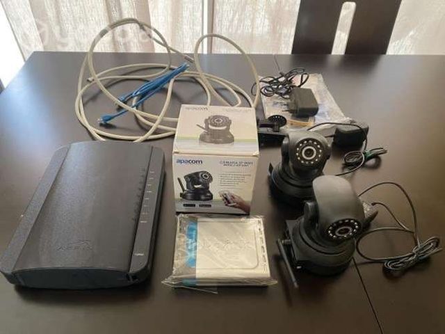 Pack router ARRIS, 3 cámaras IP, router broadband