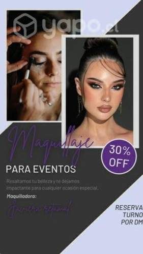 Maquillaje y peinado profesional a domicilio