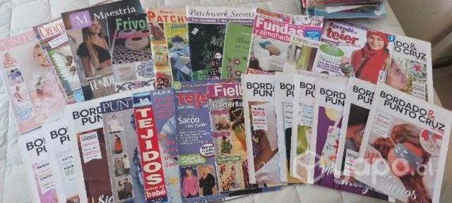 Pack revistas tejido, bordado, crochet y costura