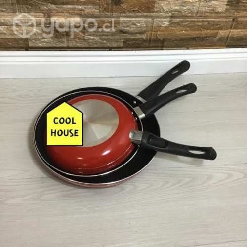 Juego de sarten de teflon de acero