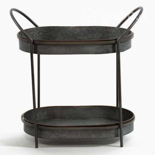 Mesa Rdda Met Bl 66X36cm