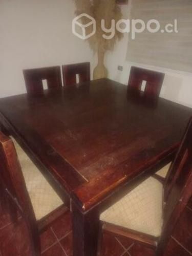 Comedor siete sillas