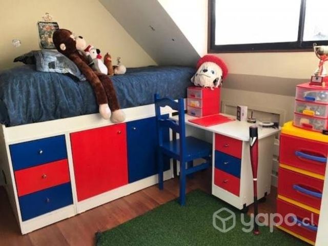 Cama funciona 1 plaza con escritorio