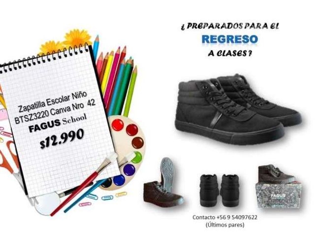 Zapatilla negra fagus