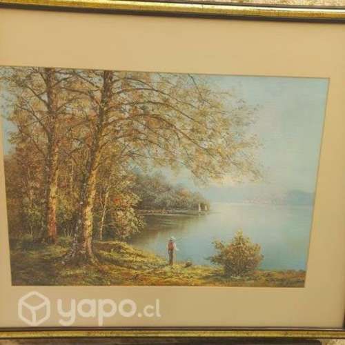 Cuadro un dia de pesca 95X76 cm