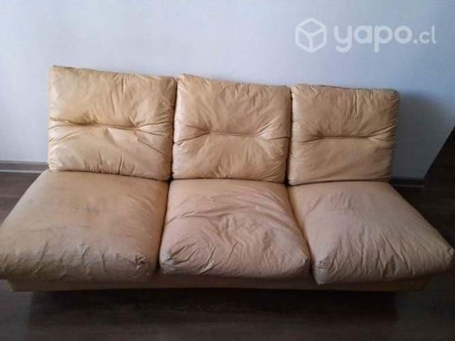 Sillón de 3 cuerpos amarillo