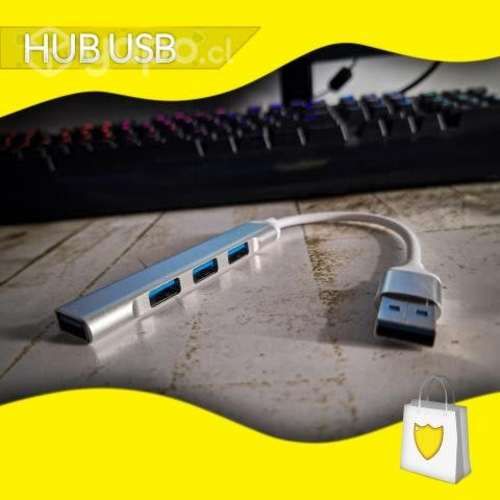 Hub USB ultra delgado 4 puertos