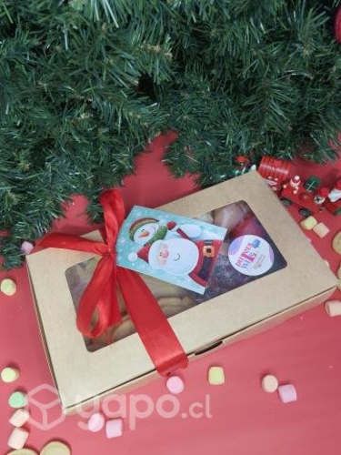 Caja de galletas navideñas para decorar