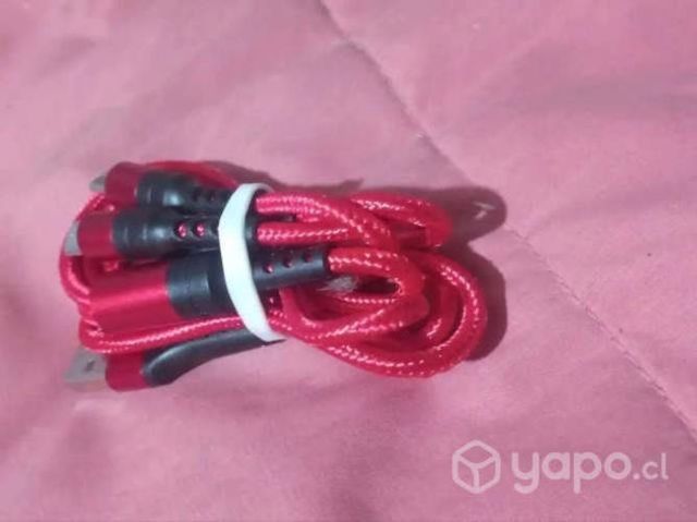 Cable triple carga para Micro Usb y Tipo C