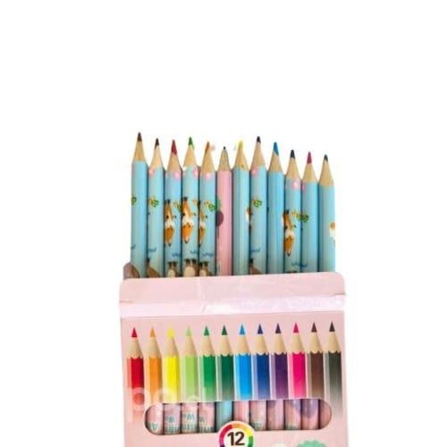 Lapices Set 12 Colores Diseño Infantil Escolar