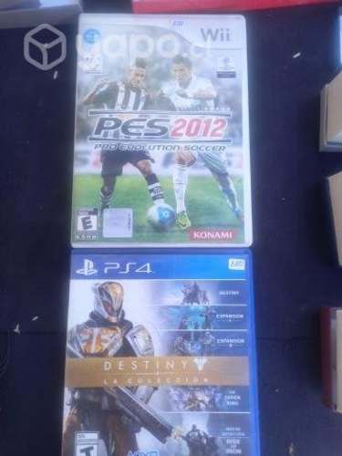 Juego Wi PES 2012 y Juego Play Destiny