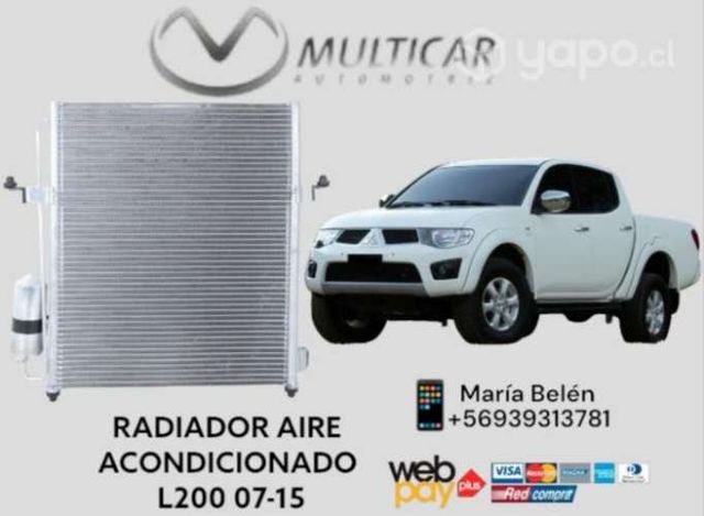 Radiador aire acondicionado mit l200 06-15