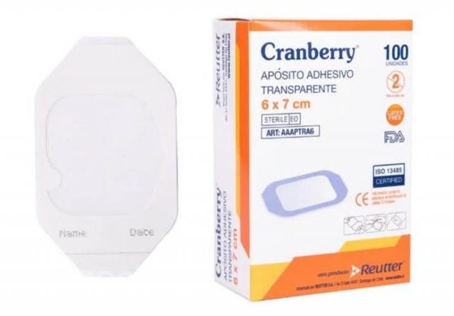 Apósito adhesivo transparente 6x7cm cjx100
