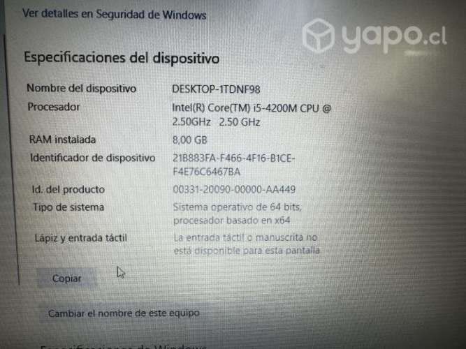 Notebook HP 640 I5 8gb Ram 500 HD