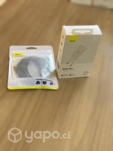 Cargador carga rápida BASEUS 20W + cable de carga