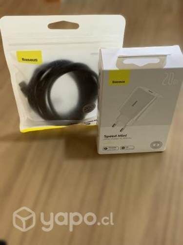 Cargador carga rápida BASEUS 20W + cable de carga