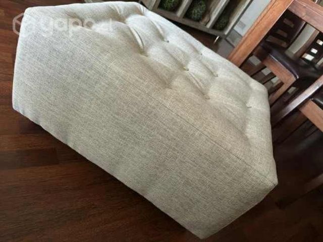 Banqueta estilo otomano lino reforzado