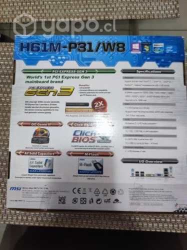 Tarjeta madre h61m msi