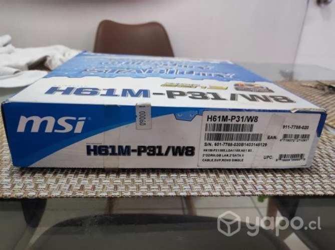 Tarjeta madre h61m msi