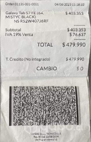 Tablet Samsung Galaxy S7 FE