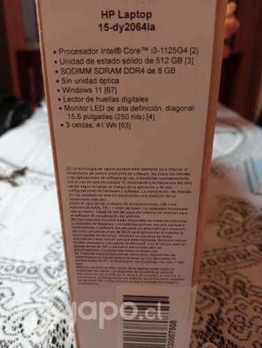 Vendo NOTEBOOK HP NUEVO