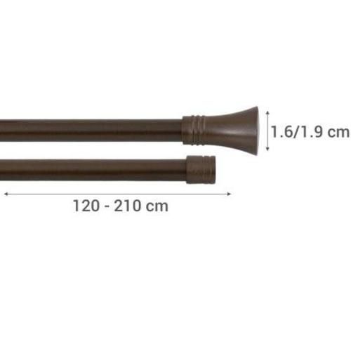 Set de Barra Doble Techo 16/19 mm extensible 120-2