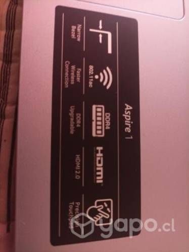 Notebook acer aspire 1 chico, seminuevo,hdmi2.0