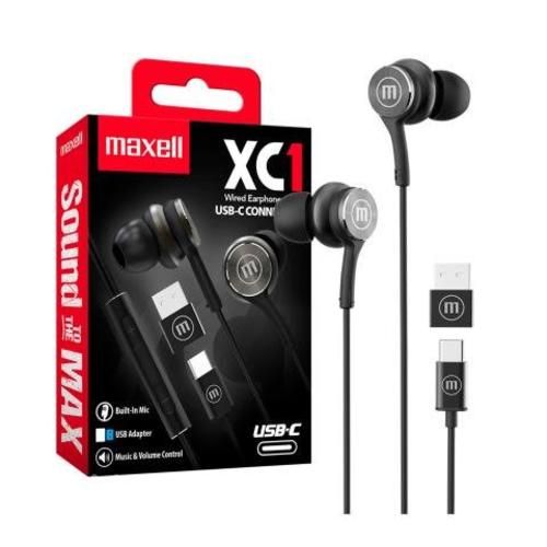 Audifonos Maxell XC1 UBS-C con Adaptador UBS-A