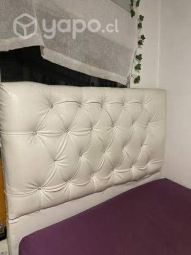 Cama plaza y media con brillos