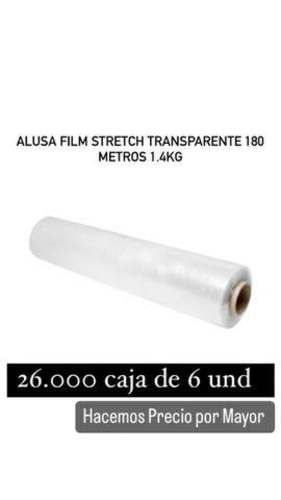 Alusa film stretch transparente 180 metros 1.4kg