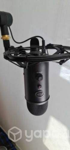 Microfono Profesional USB Blue Yeticaster Negro