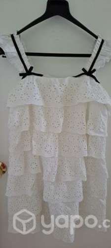 Vestido corto blanco veraniego