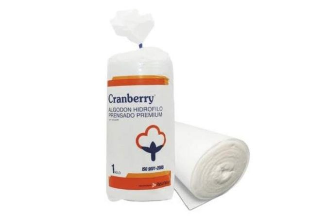 Algodón hidrófilo prensado premium cranberry
