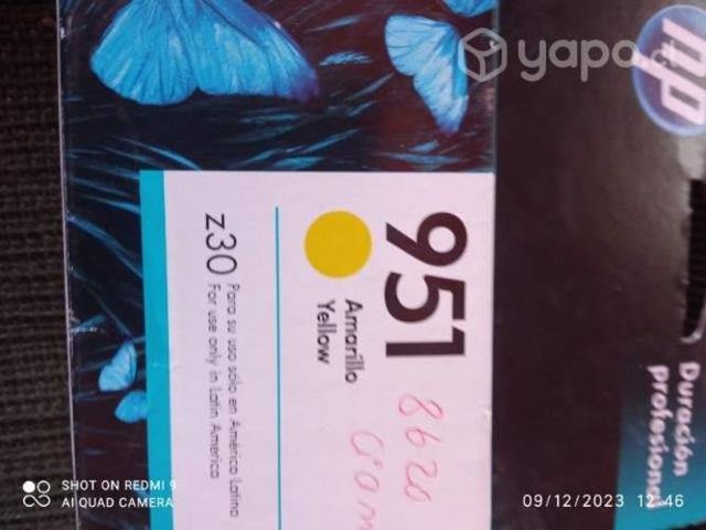 Tintas HP 951 colores originales