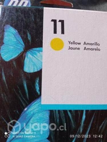 Tintas HP 11 colores originales de alta