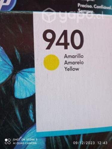 Tintas HP 940 colores originales