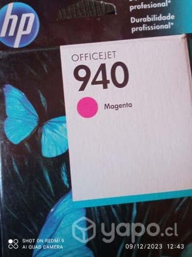 Tintas HP 940 colores originales