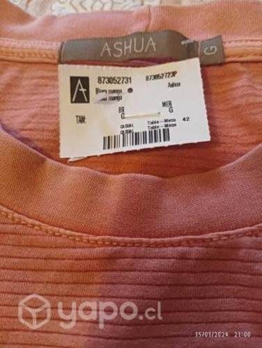 Polera marca Ashua talla L
