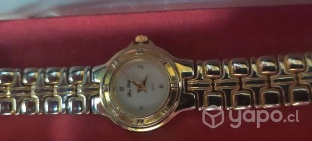 Hermoso reloj vintage chapado en oro de 18k mujer