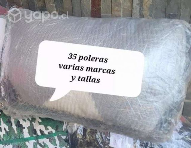 Fardo lotes 35 poleras blusas usadas excelente est