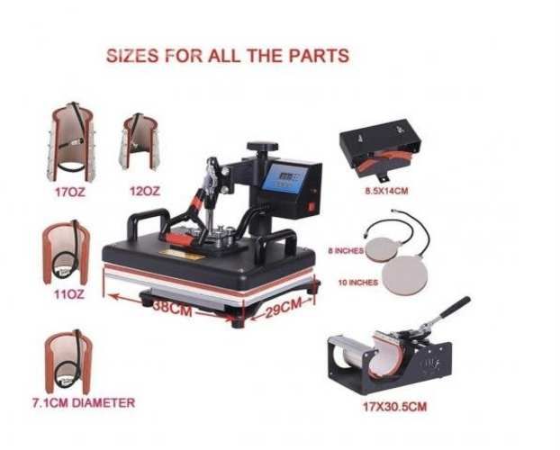 Máquina sublimadora 8 en 1